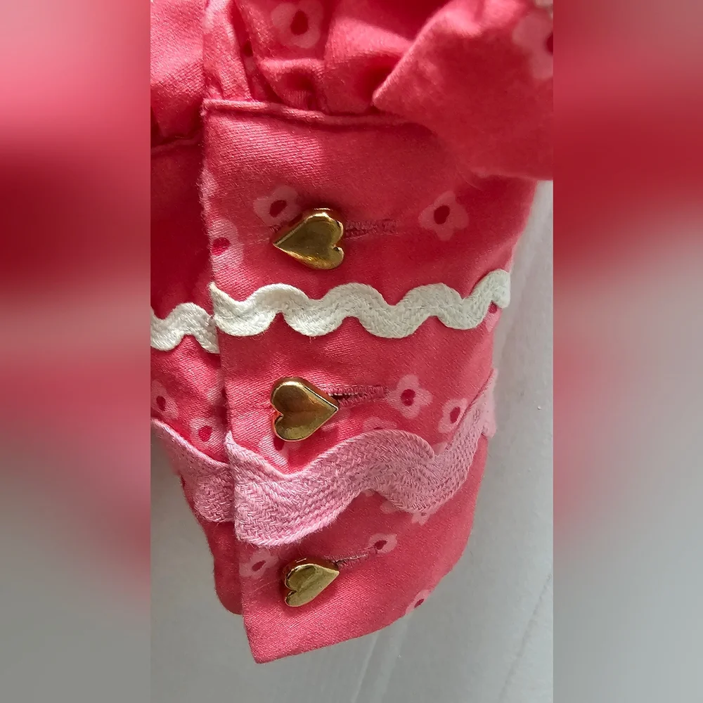 Emily Lovelock Coral Embroidered Boho Blouse Sz XS - Picture 4 of 7